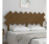 Berkfield Bed Headboard Honey Brown 159.5X3X80.5 Cm Solid Wood Pine