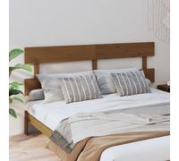 Berkfield Bed Headboard Honey Brown 184X3X81 Cm Solid Wood Pine