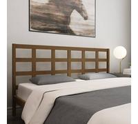 Berkfield Bed Headboard Honey Brown 185.5X4X100 Cm Solid Wood Pine