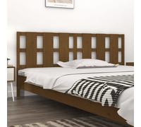 Berkfield Bed Headboard Honey Brown 205.5X4X100 Cm Solid Wood Pine