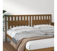 Berkfield Bed Headboard Honey Brown 205.5X4X100 Cm Solid Wood Pine