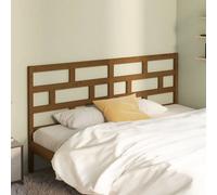 Berkfield Bed Headboard Honey Brown 206X4X100 Cm Solid Wood Pine