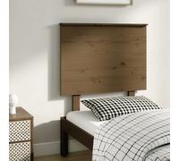 Berkfield Bed Headboard Honey Brown 79X6X82.5 Cm Solid Wood Pine