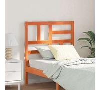 Berkfield Bed Headboard Wax Brown 105.5 X 4 X 104 Cm Solid Pine Wood