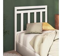 Berkfield Bed Headboard White 106X4X100 Cm Solid Wood Pine