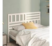 Berkfield Bed Headboard White 126X4X100 Cm Solid Wood Pine