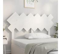 Berkfield Bed Headboard White 132X3X81 Cm Solid Wood Pine
