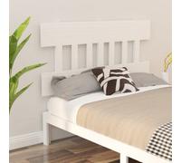 Berkfield Bed Headboard White 143.5X3X81 Cm Solid Wood Pine