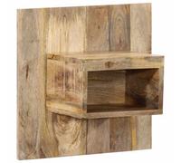 Berkfield Bedside Cabinet 50X27X50 Cm Solid Rough Wood Mango
