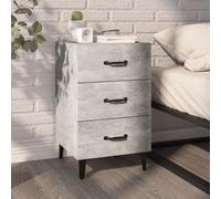 Berkfield Bedside Cabinet Concrete Grey 40X40X66 Cm Engineered Wood