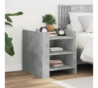 Berkfield Bedside Cabinet Concrete Grey 45X50X50 Cm Engineered Wood