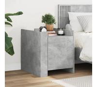 Berkfield Bedside Cabinet Concrete Grey 45X50X50 Cm Engineered Wood