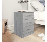 Berkfield Bedside Cabinet Grey Sonoma 38X35X56 Cm Engineered Wood