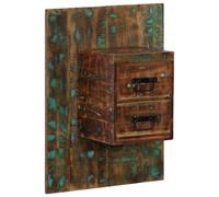 Berkfield Bedside Cabinet Multicolour 60X32X80 Cm Solid Wood Reclaimed