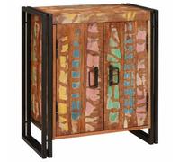 Berkfield Bedside Cabinet Multicolour Solid Reclaimed Wood