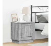 Berkfield Bedside Cabinet With Led Lights Grey Sonoma 44X34,5X45 Cm