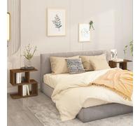 Berkfield Bedside Cabinets 2 Pcs Brown Oak 50X30X51.5 Cm Engineered Wood