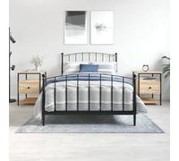 Berkfield Bedside Cabinets 2 Pcs Sonoma Oak 40X42X56 Cm Engineered Wood