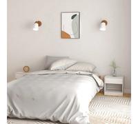 Berkfield Bedside Cabinets 2 Pcs White 40X31X40 Cm Solid Pinewood