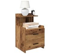 Berkfield Bedside Cabinets 2 Pcs With 2 Drawers Old Wood 40X36.5X62 Cm