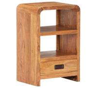 Berkfield Bedside Table 40X30X60 Cm Solid Acacia Wood Honey Finish