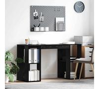 Berkfield Black Oak Computer Desk Black Oak Mdf Medium