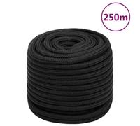 Berkfield Boat Rope Full Black 16 mm 250 M Polypropylene