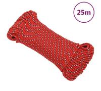 Berkfield Boat Rope Red 5 mm 25 M Polypropylene