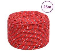 Berkfield Boat Rope Red 8 mm 25 M Polypropylene