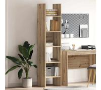 Berkfield Book Cabinet Artisan Oak 40 X 35 X 180 Cm Engineered Wood
