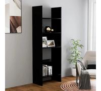Berkfield Book Cabinet Black 60X35X180 Cm Engineered Wood