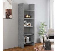 Berkfield Book Cabinet Concrete Grey 60X35X180 Cm Engineered Wood