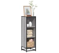 Berkfield Book Cabinet Grey Sonoma 33.5X33X107.5 Cm Engineered Wood