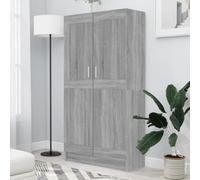 Berkfield Book Cabinet Grey Sonoma 82.5X30.5X150 Cm Engineered Wood