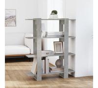 Berkfield Book Cabinet/room Divider Concrete Grey 100X30X123.5 Cm