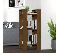 Berkfield Book Cabinet/room Divider Honey Brown 41X35X91 Cm Solid Wood