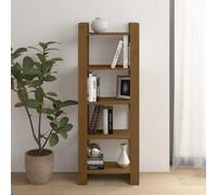 Berkfield Book Cabinet/room Divider Honey Brown 60X35X160 Cm Solid Wood