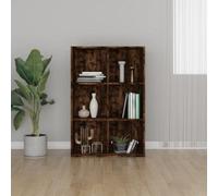 Berkfield Book Cabinet/sideboard Smoked Oak 66X30X98 Cm Engineered Wood