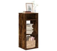 Berkfield Book Cabinet Smoked Oak 34X31X80 Cm Engineered Wood
