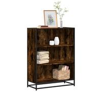 Berkfield Book Cabinet Smoked Oak 80.5X35X107.5 Cm Engineered Wood