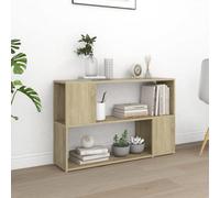 Berkfield Book Cabinet Sonoma Oak 100X24X63 Cm Engineered Wood