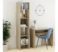 Berkfield Book Cabinet Sonoma Oak 40X35X180 Cm Engineered Wood