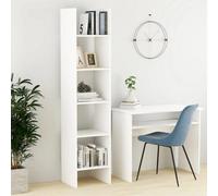 Berkfield Book Cabinet White 40X35X180 Cm Engineered Wood