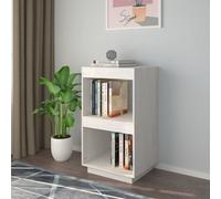 Berkfield Book Cabinet White 40X35X71 Cm Solid Pinewood
