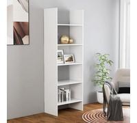 Berkfield Book Cabinet White 60X35X180 Cm Engineered Wood