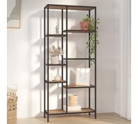 Berkfield Book Shelf 80X30X180 Cm Steel And Engineered Wood