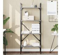 Berkfield Bookcase 4-Tier Grey Sonoma 56X31.5X138.5 Cm Engineered Wood