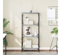 Berkfield Bookcase 4-Tier Grey Sonoma 59X35X132 Cm Engineered Wood