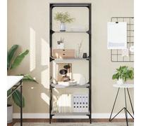 Berkfield Bookcase 5-Tier Grey Sonoma 59X35X171 Cm Engineered Wood