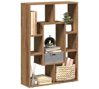 Berkfield Bookcase Artisian Oak 63X20X90 Cm Engineered Wood